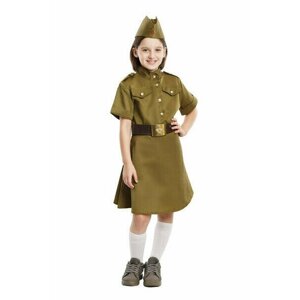 Военная форма детская Платье ВОВ люкс лайт Pobeda-02