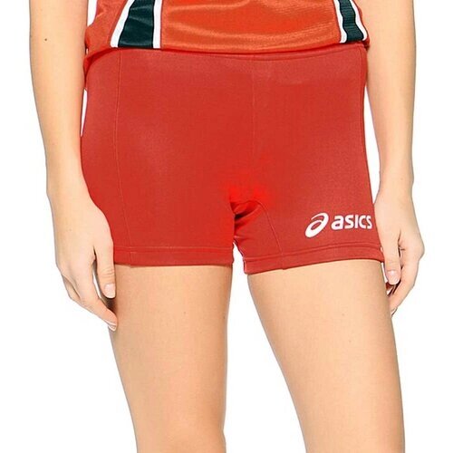 Волейбольные шорты ASICS, на резинке, влагоотводящие, размер XXL, красный