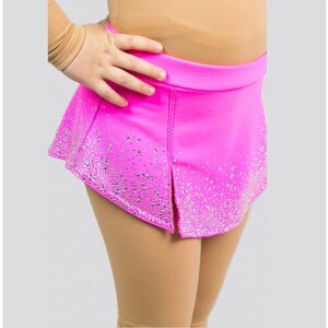 Юбка для танцев и гимнастики Кристалс, размер 122, розовый