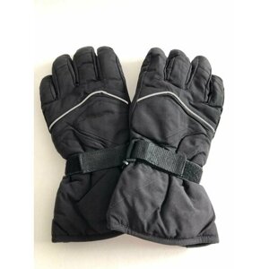 Зимние теплые мужские перчатки Cast-Tex дутики со светоотражателем, Цвет черный, Размер XL / 8.5, 9, 9.5, 10