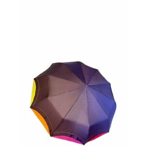 Зонт автомат, 2 сложения, купол 102 см., 10 спиц, чехол в комплекте, фиолетовый