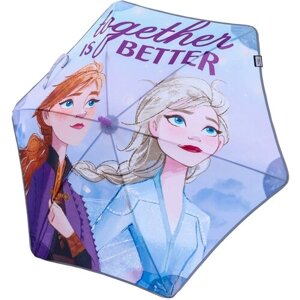 Зонт детский для девочек. Холодное сердце, "Анна и Эльза", 6 спиц d=90 см