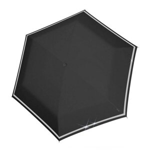 Зонт детский Knirps, механический, складной, 3 сложения, 6 спиц, купол 90 см, легкий, со светоотражающей полосой