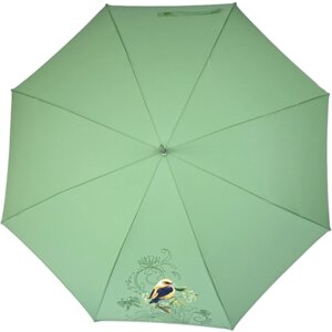 Зонт-трость Airton, полуавтомат, купол 104 см., 8 спиц, для женщин, зеленый