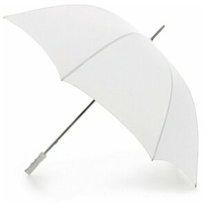 Зонт-трость FULTON, механика, купол 124 см., 8 спиц, система «антиветер», белый