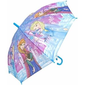 Зонт-трость Играем вместе, полуавтомат, для девочек, мультиколор