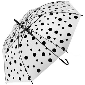 Зонт-трость Лесная Сказка, черный, бесцветный