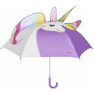 Зонт-трость Playshoes, механика, купол 96 см., для девочек, фиолетовый