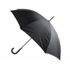 Зонт-трость полуавтомат, для мужчин, черный