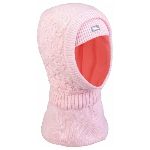 Балаклава шлем TuTu для девочек зимняя, размер 44-48, розовый
