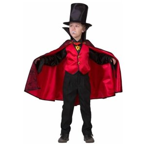 Батик Карнавальный костюм Дракула в Цилиндре, рост 128 см 8078-128-64