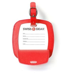Бирка для багажа Swissgear, красная, 10,5x0,4x10,5 см, шт WJ3190red