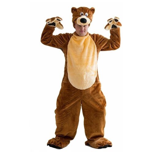 Бока С Взрослый карнавальный костюм Бурый медведь, 50-52 размер 2048