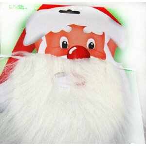 Борода Деда Мороза на резинке (11см)