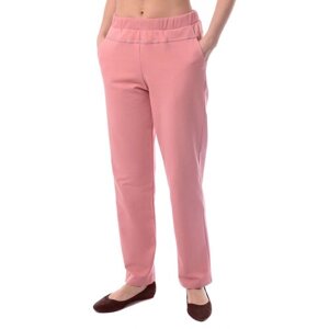 Брюки Алтекс демисезонные, полуприлегающий силуэт, спортивный стиль, карманы, размер 58, розовый