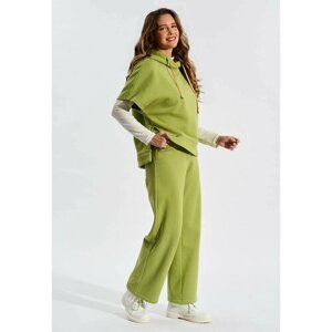 Брюки джоггеры D'IMMA fashion studio Ненси, размер 50, зеленый