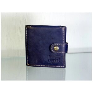 Бумажник 15517_7006, фактура матовая, гладкая, синий