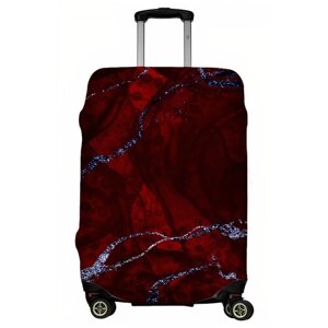 Чехол для чемодана LeJoy, полиэстер, размер L, серый, красный