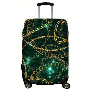 Чехол для чемодана LeJoy, полиэстер, размер S, зеленый, желтый