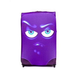 Чехол для чемодана Solmax, текстиль, 60 л, размер M, фиолетовый