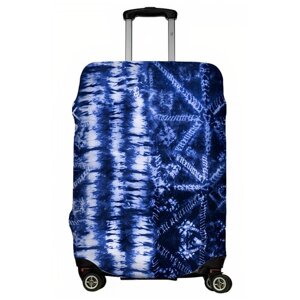 Чехол для чемодана "Тай-дай синий" размер L