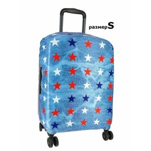 Чехол для чемодана Vip collection 0003_S, полиэстер, размер S, синий