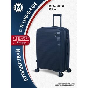 Чемодан IT Luggage, 112 л, размер M, синий