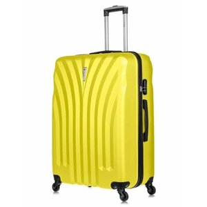 Чемодан L'case Phuket, ABS-пластик, 133 л, размер L, желтый