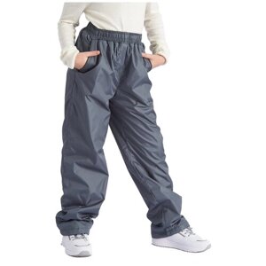Детские демисезонные теплые брюки штаны на флисе для мальчика KATRAN Young (дюспо, черный), Размер: 164-170