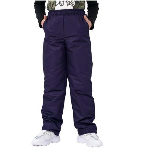Детские зимние мембранные брюки для прогулок и спорта KATRAN Frosty (мембрана, графит, Размер: 164-170