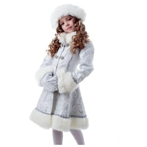 Детский карнавальный костюм "Снегурочка хрустальная", р. 34, рост 134 см