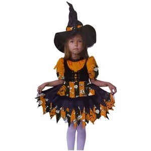 Детский карнавальный костюм Ведьмочка (16469) 122 см