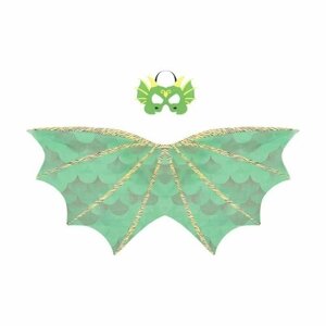 Детский карнавальный набор костюм Дракончик маска и крылья для мальчика девочки Хэллоуин Halloween Карнавальные аксессуары