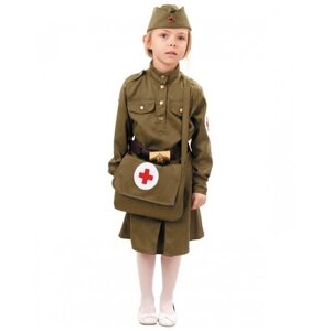 Детский костюм военной медсестры (11060), 146 см.