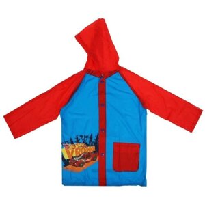 Дождевик Riki Kids, экокожа, размер 110,116, красный, синий