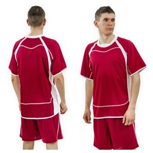 Форма Fanat футбольная, шорты и футболка, размер р. 48, бордовый, белый