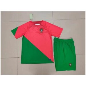 Форма футбольная, шорты и футболка, размер S, зеленый, красный