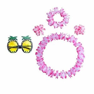 Гавайский набор Вайкики: ожерелье, браслеты