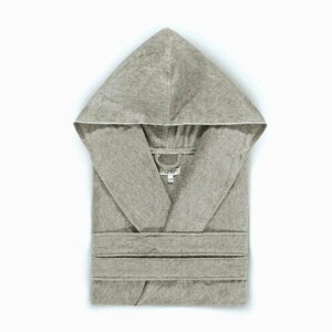 Халат Hamam, пояс/ремень, банный халат, размер L/XL, серый