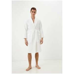 Халат Sofi De MarkO, длинный рукав, банный халат, пояс/ремень, размер L, белый