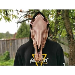 Карнавальная маска-череп лошади большая, маска лошади на голову