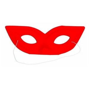 Карнавальная маска, цвет красный, 12 шт.