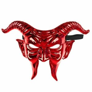 Карнавальная маска «Дьявол», цвет красный (комплект из 4 шт)