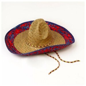Карнавальная шляпа «Мексиканское сомбреро»17578)