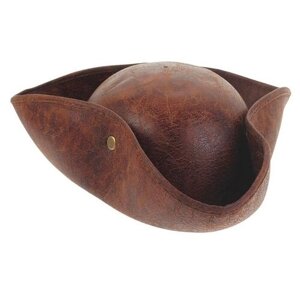 Карнавальная шляпа Страна Карнавалия "Пират", 56-58 см, цвет коричневый