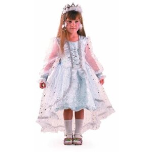 Карнавальные костюмы для детей "Снежинка Принцесса", размер 34, рост 134-140 см