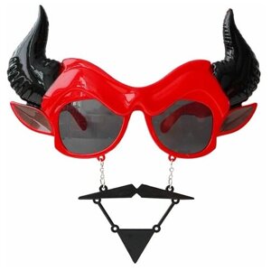Карнавальные очки Riota на Хэллоуин Дьявол, 19 х 14,5 см