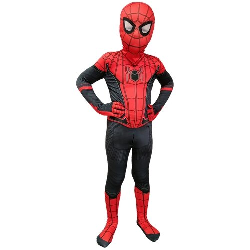 Карнавальный костюм Человека паука, детский (размер L, рост 120-130), черный/красный
