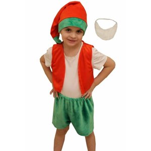 Карнавальный костюм детский Гномик озорник LU2325 InMyMagIntri 110-116cm