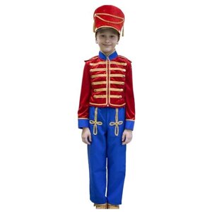 Карнавальный костюм "Гусар", кивер, сюртук, штаны, рост 134 см 624705